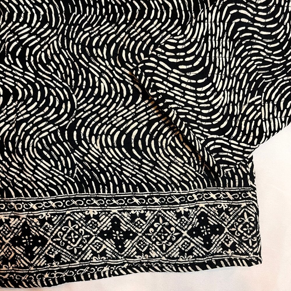 Reversible Floral Quilted Jacket Patchwork Casual… - image 7